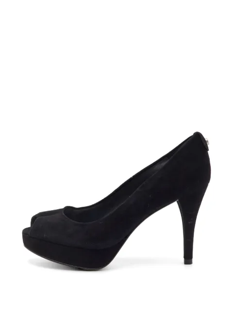 Stuart Weitzman platform peep-toe pumps