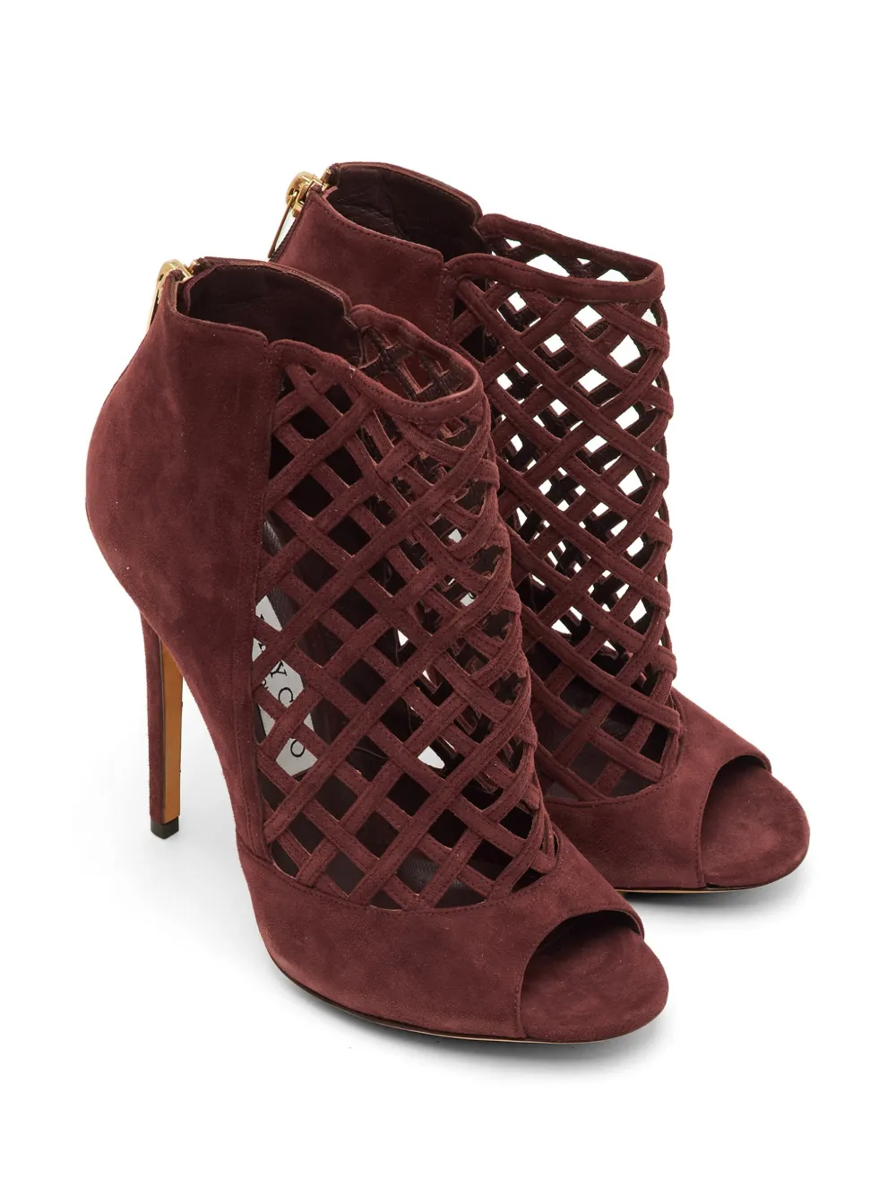 Jimmy Choo Pre-Owned bottines Drift à bout ouvert - Rouge Jimmy Choo Pre-Owned bottines Drift à bout ouvert - Rouge