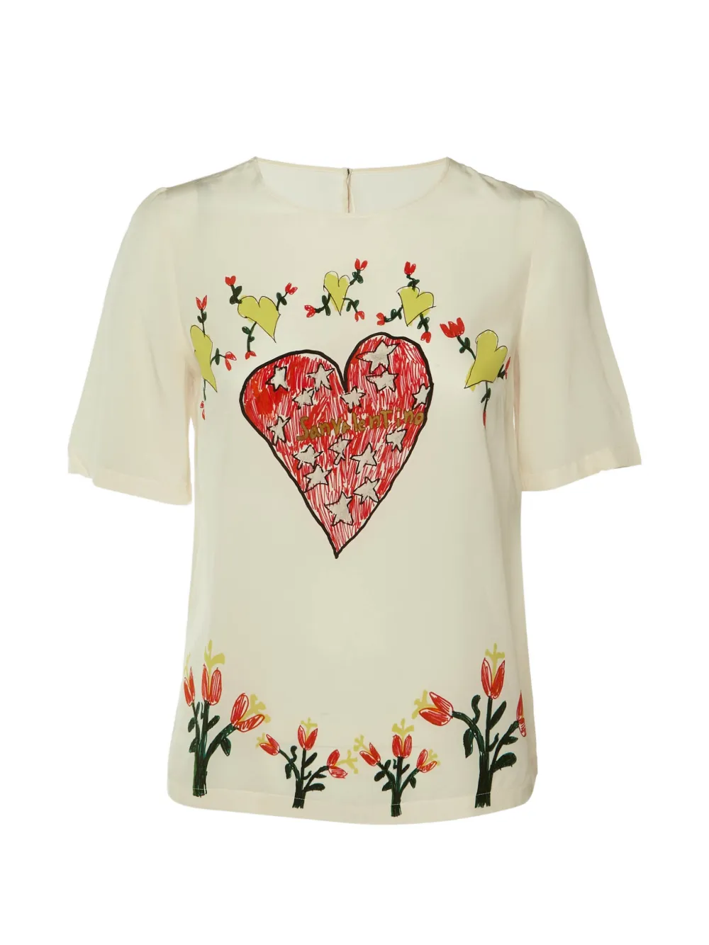 Dolce & Gabbana Pre-Owned printed silk top - Toni neutri