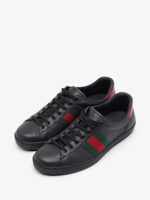 Gucci Pre-Owned Ace Web low-top sneakers