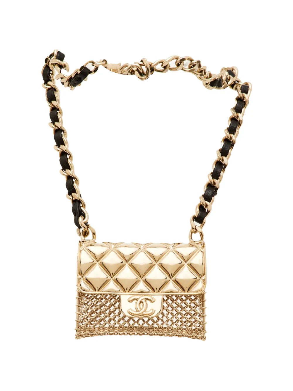 CHANEL Pre-Owned 2021 CC pendant necklace - Oro