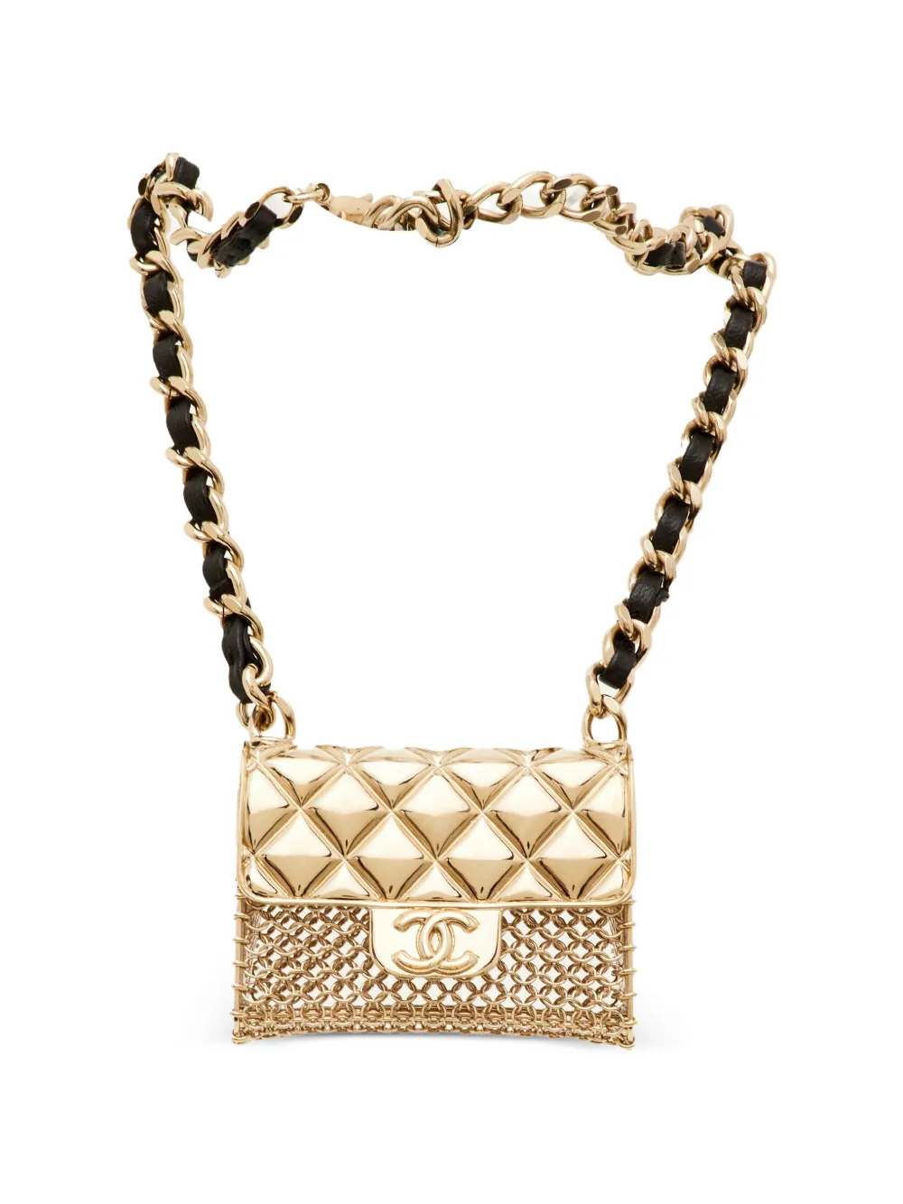 CHANEL Pre-Owned 2021 CC pendant necklace - Oro