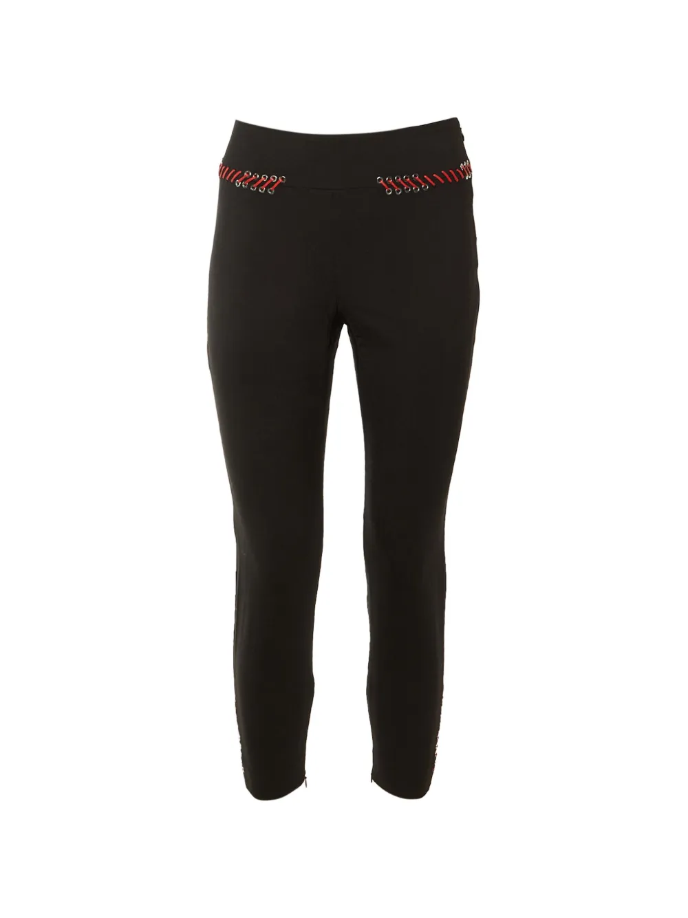Alexander McQueen Pre-Owned pantalon de tailleur à détails tressés - Noir