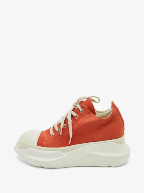 Rick Owens Vintage  Abstract canvas platform sneakers 