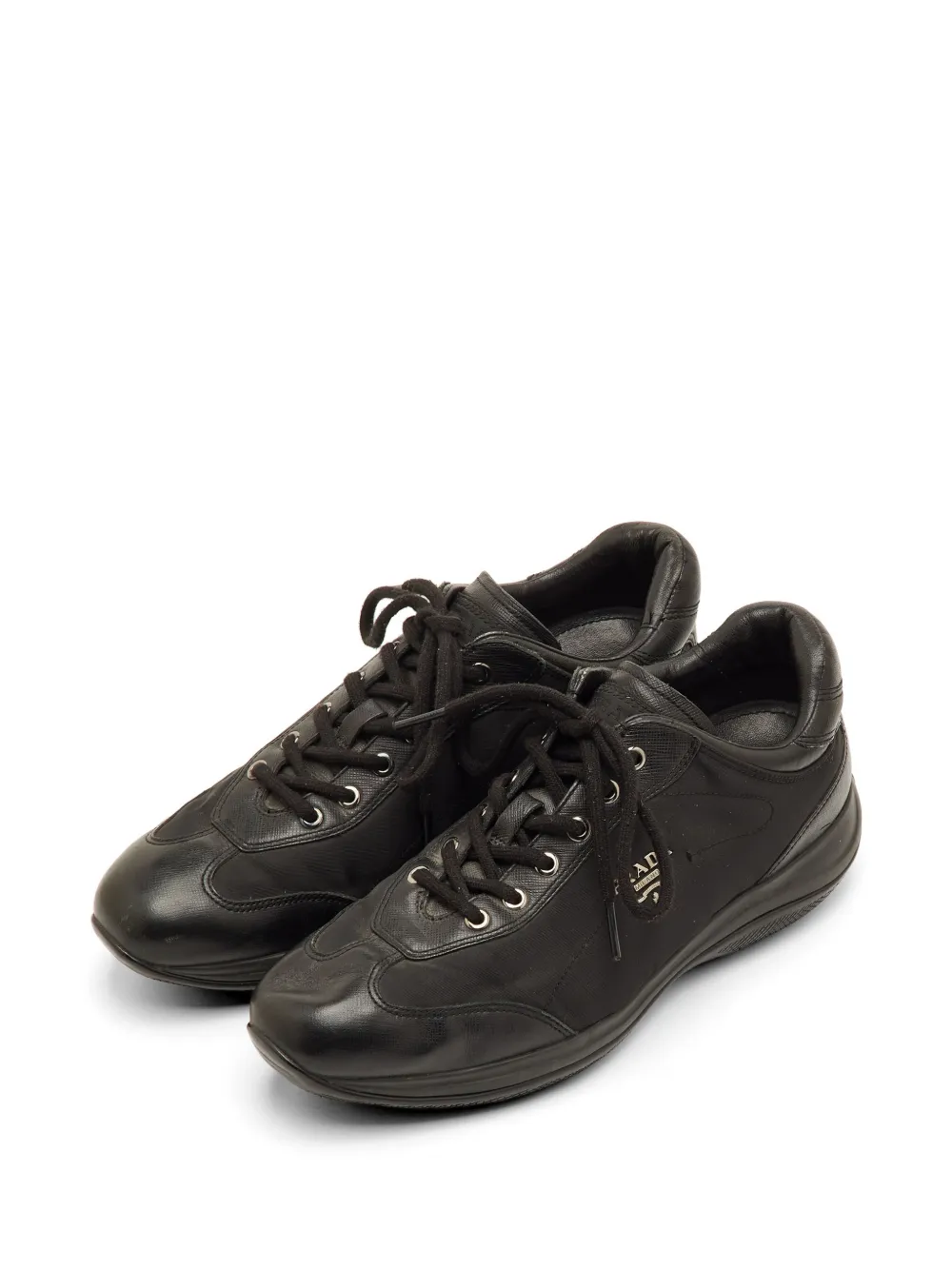 Prada Pre-Owned leather sneakers - Nero