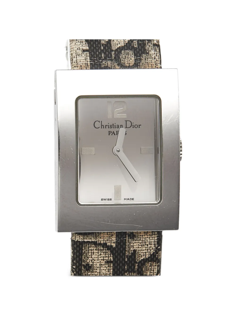 Christian Dior Pre-Owned Malice monogram-strap 19mm watch - Silber