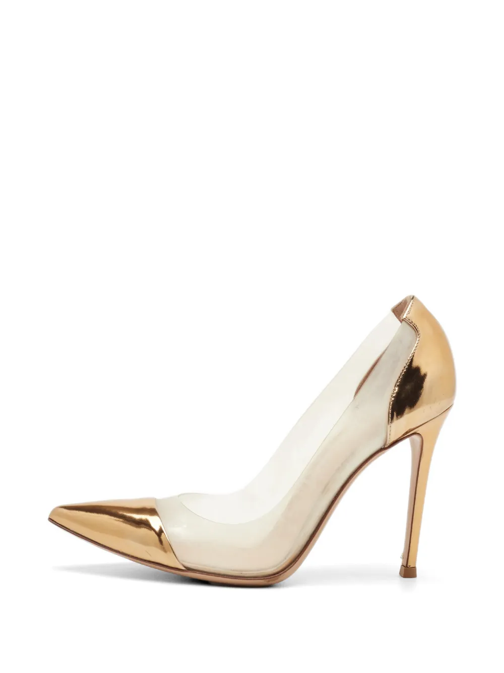 Gianvito Rossi Plexi pointed-toe pumps - Weiß