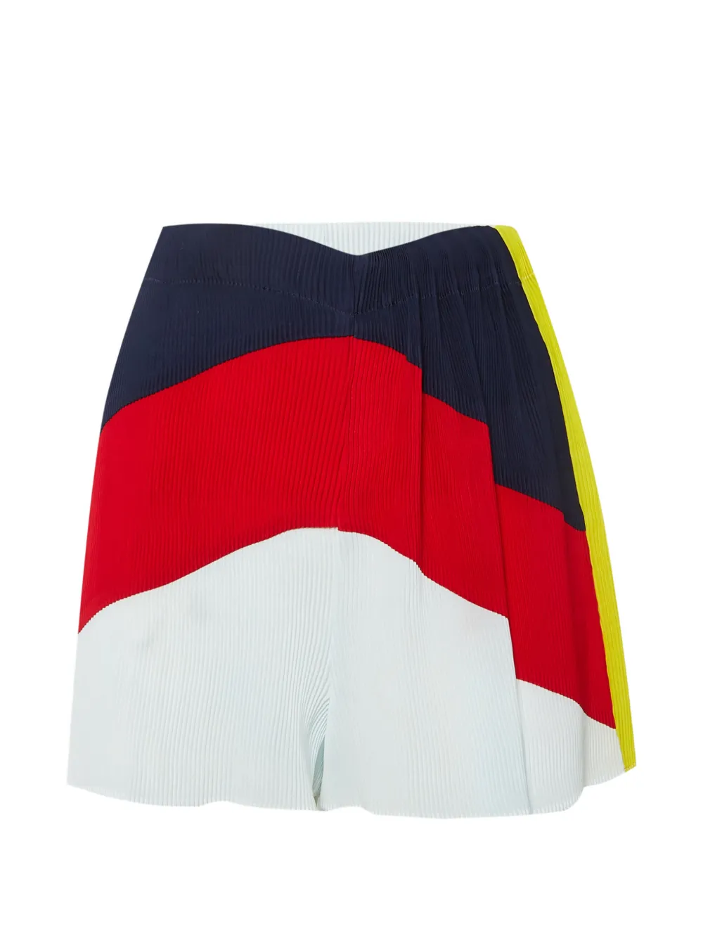 SANDRO plissé colour-block shorts - Blu