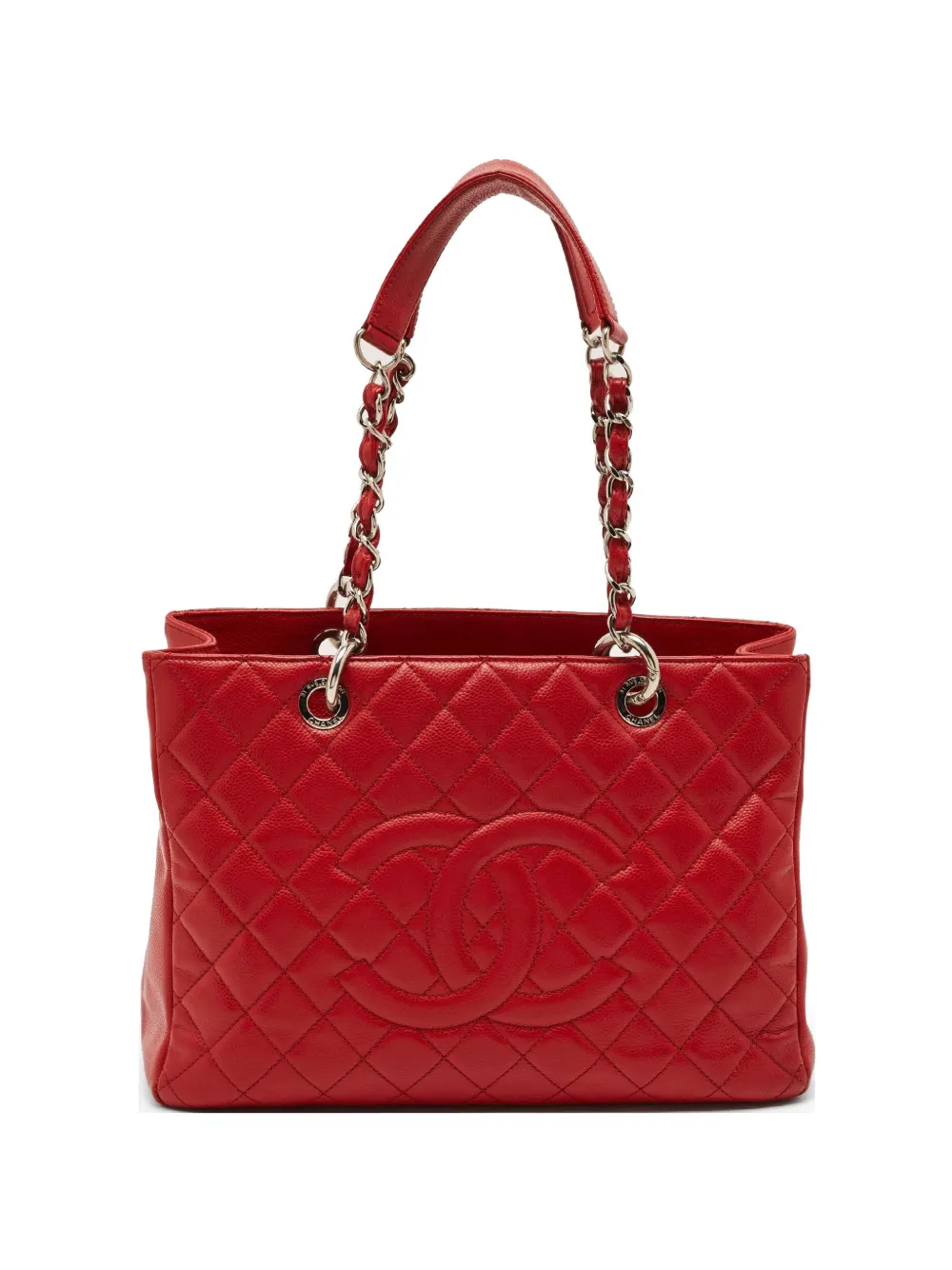 CHANEL Pre-Owned GST quilted tote bag - Rosso