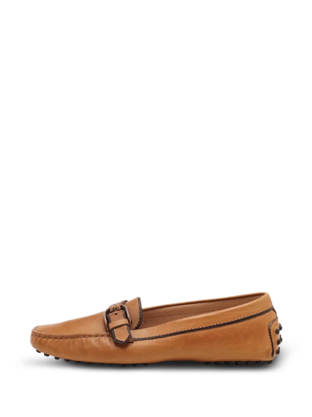Tod's Vintage buckle slip-on loafers - Nude