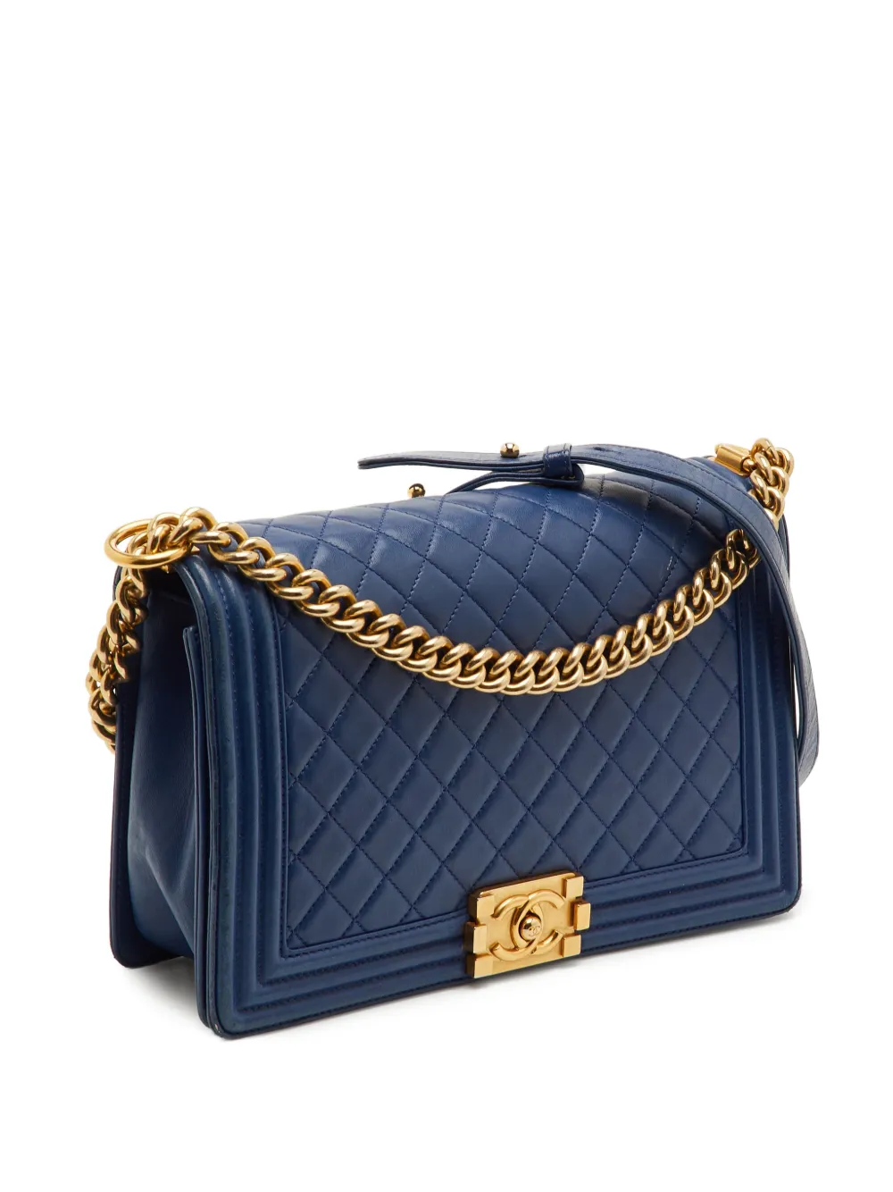 CHANEL Pre-Owned Boy quilted shoulder bag - Blu