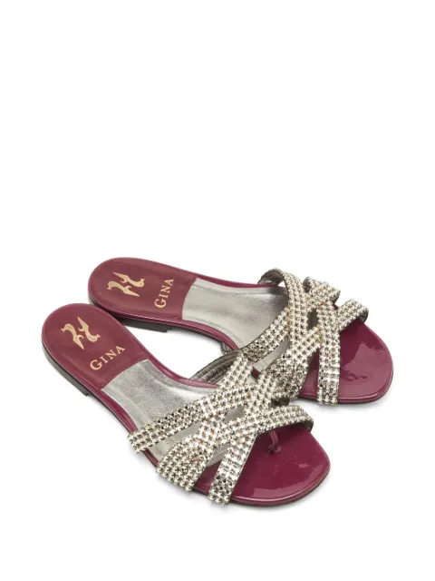 Gina Orion crystal-embellished sandals
