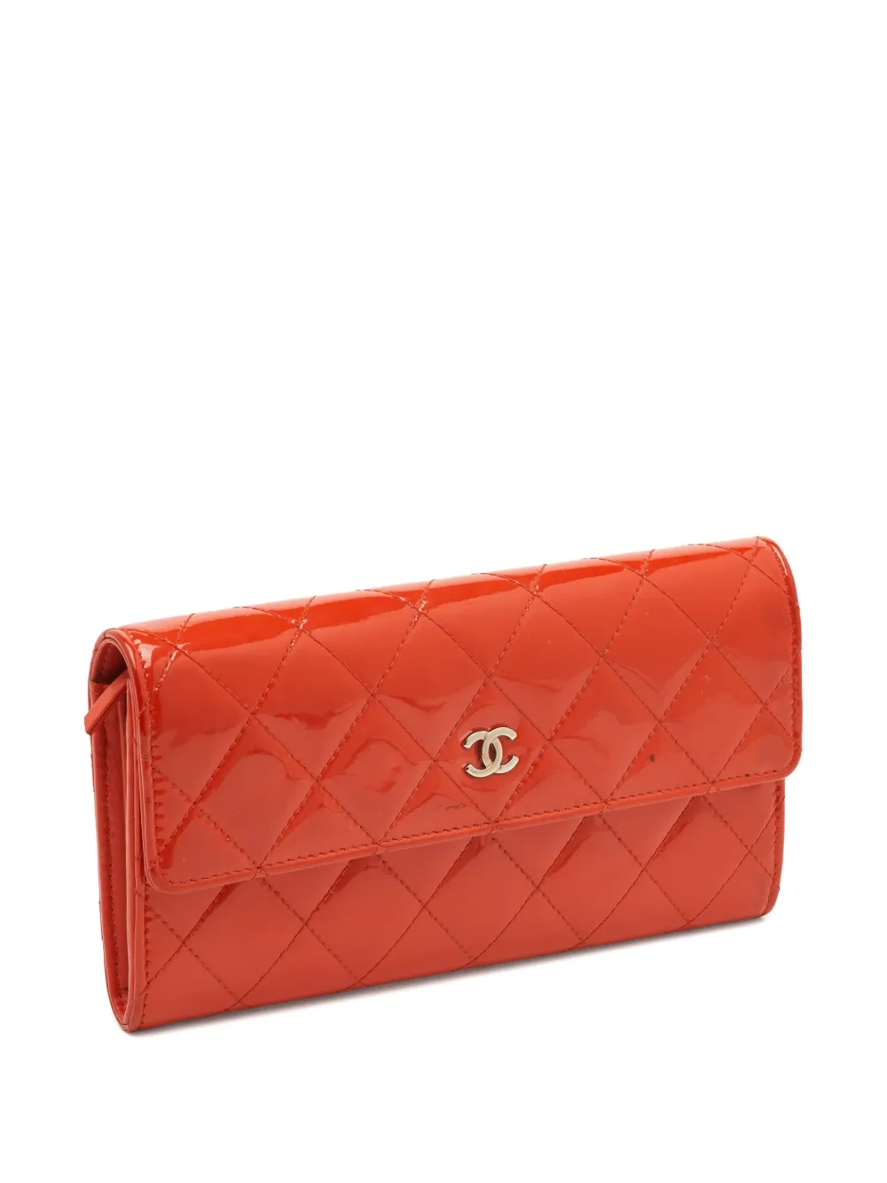 CHANEL Pre-Owned Portafoglio trapuntato CC - Rosso