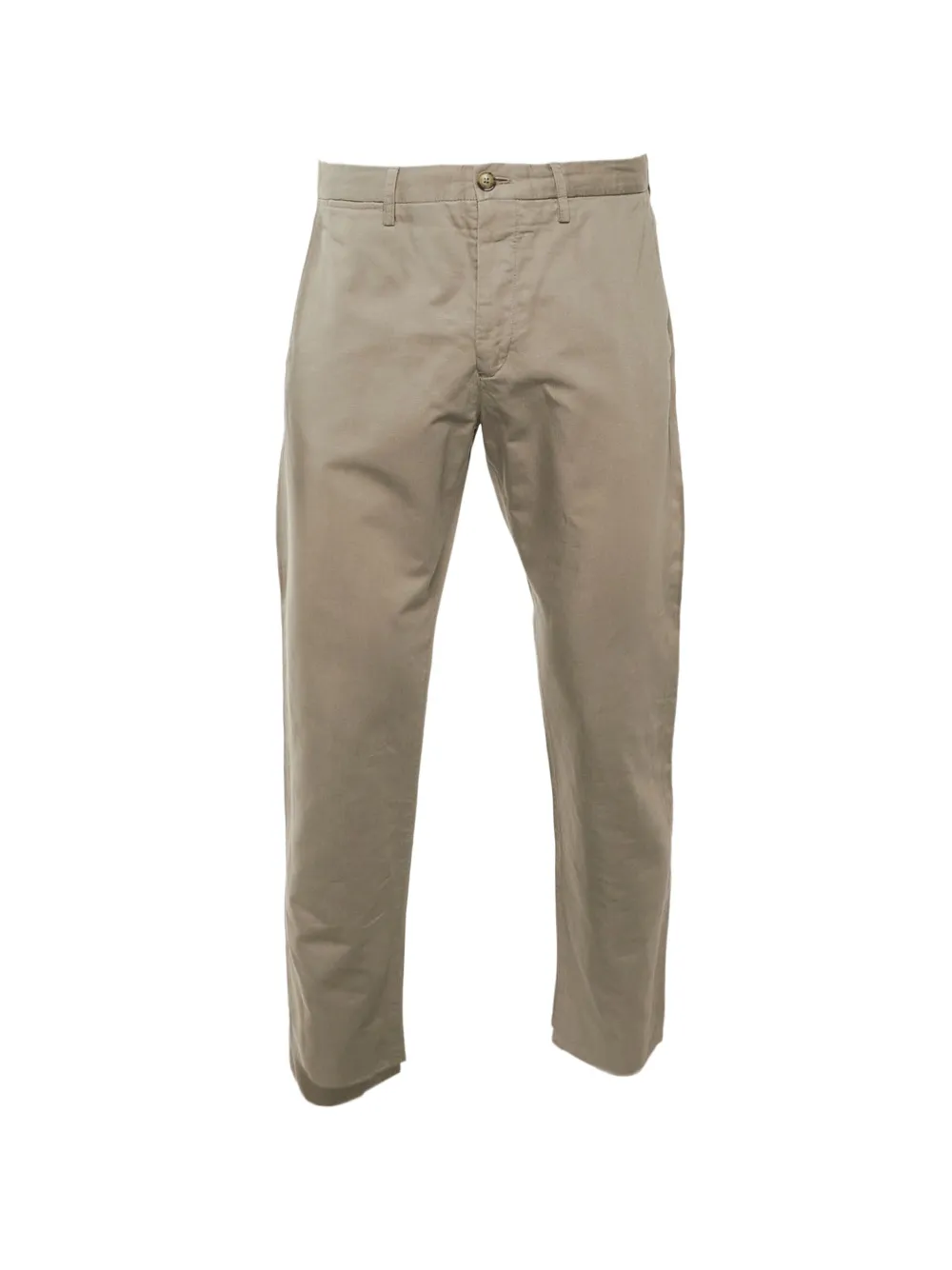 Ermenegildo Zegna Vintage belt-loops straight-leg cotton trousers - Toni neutri