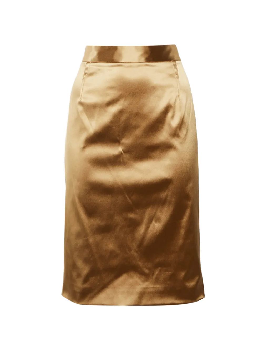 Dolce & Gabbana Pre-Owned satin pencil skirt - Oro
