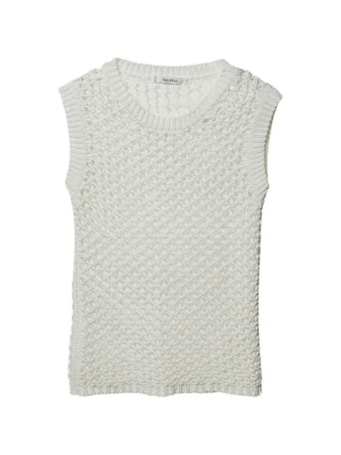 Max Mara crochet knit tank top