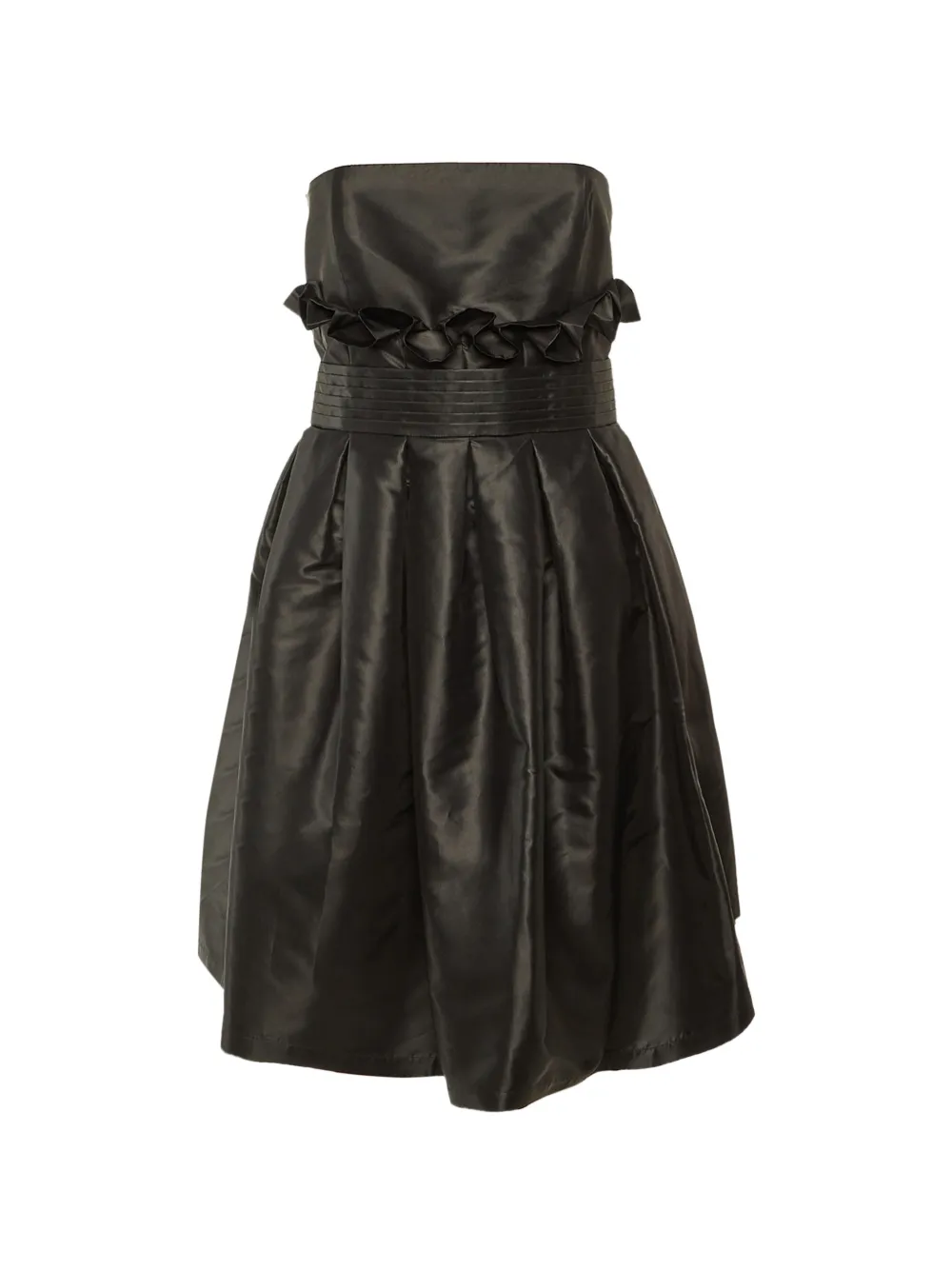 Fendi Pre-Owned faille pleated dress - Nero