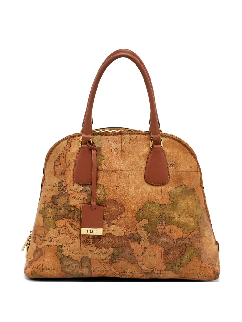 ALVIERO MARTINI 1° CLASSE Geo Classic top-handles tote bag - Marrone