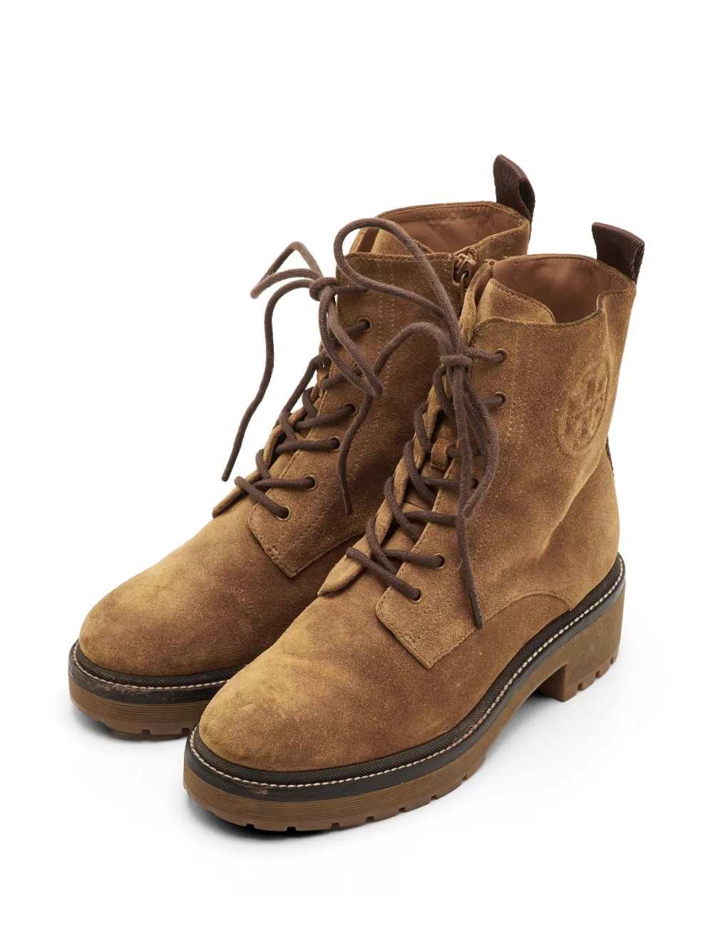 Tory Burch Miller lug sole boots - Marrone