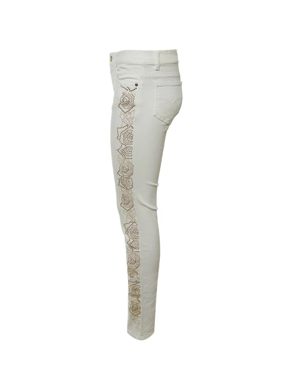 Versace Jeans Couture Studded Jeans | White | FARFETCH GE