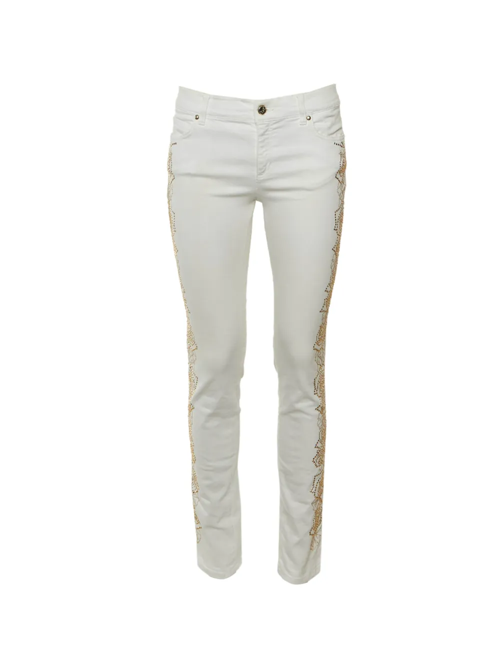Versace Jeans Couture studded jeans - Bianco