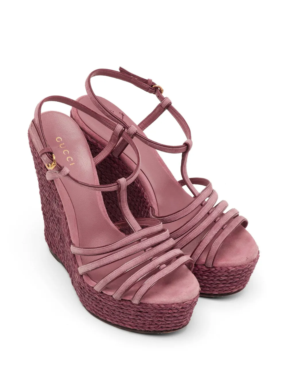 Gucci Pre-Owned strappy platform sandals - Rosa