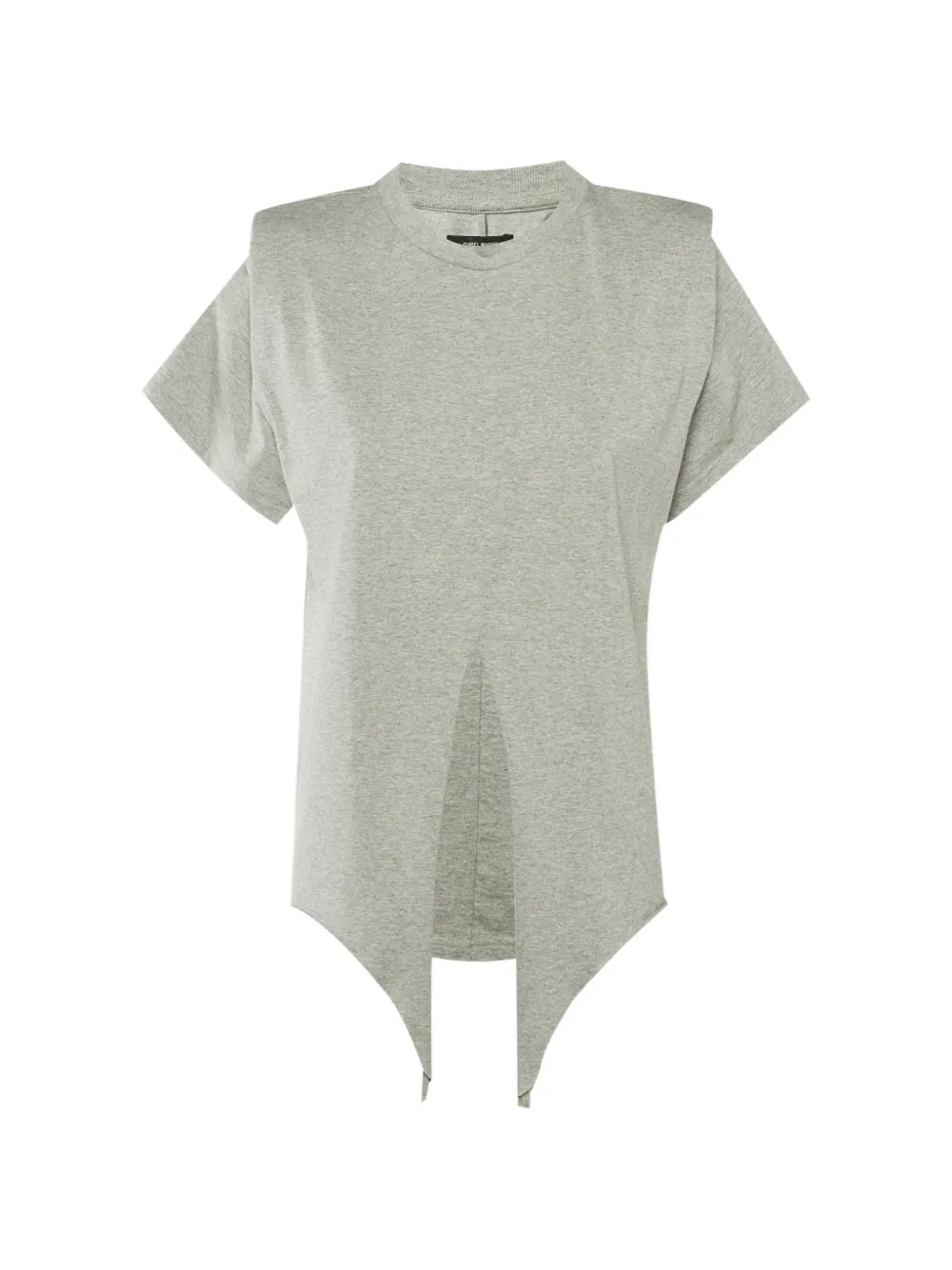 ISABEL MARANT Belita tie-detail T-shirt - Grigio