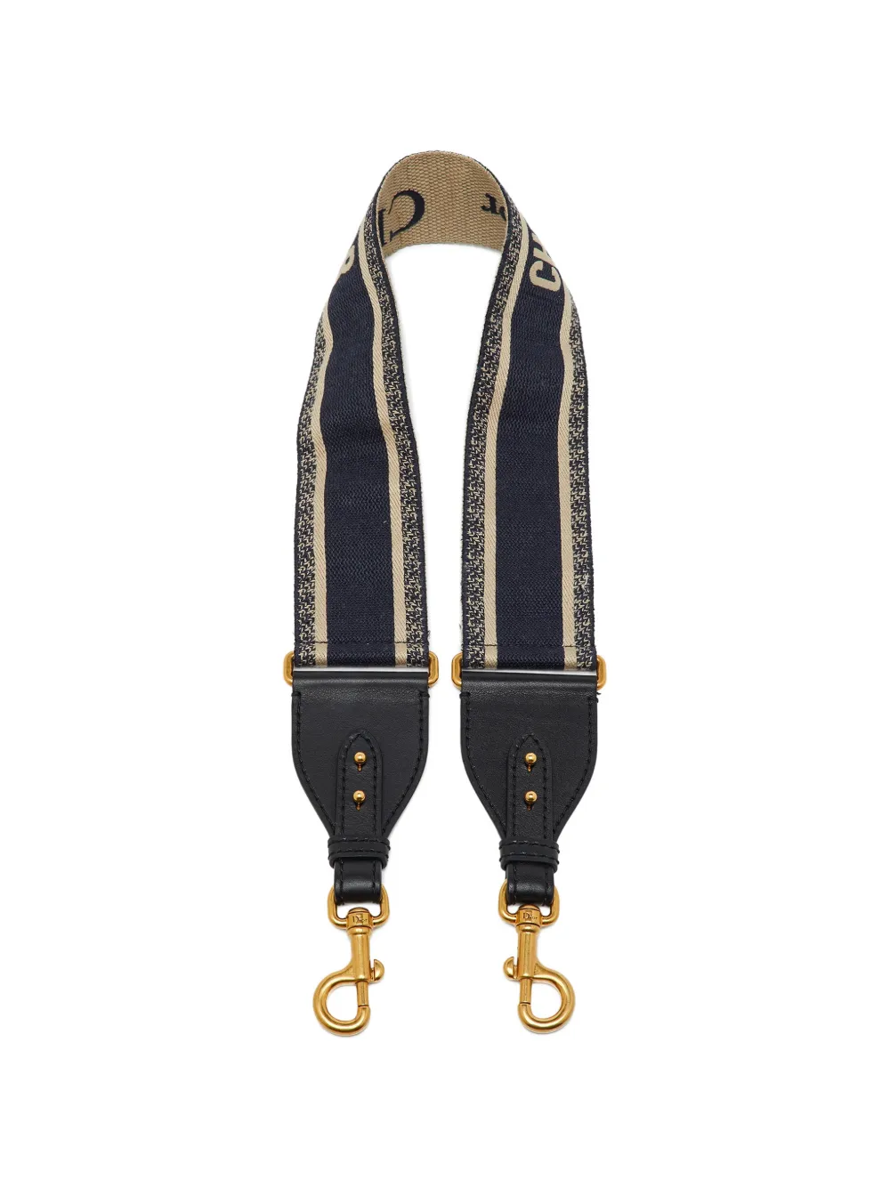 Christian Dior Pre-Owned logo embroidered shoulder strap - Blu