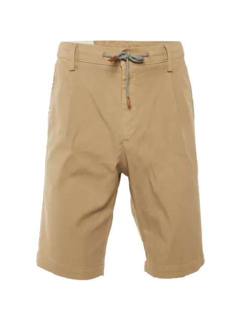 Eleventy herringbone drawstring shorts