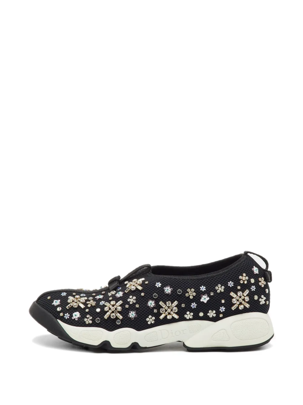 Christian Dior Pre-Owned Fusion crystal-embellished sneakers - Black