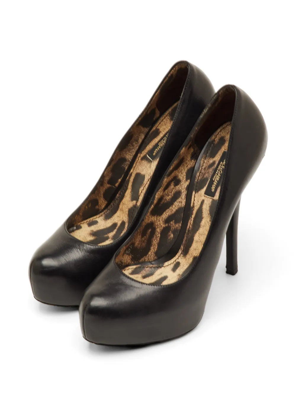 Dolce & Gabbana Pre-Owned platform leather pumps - Nero