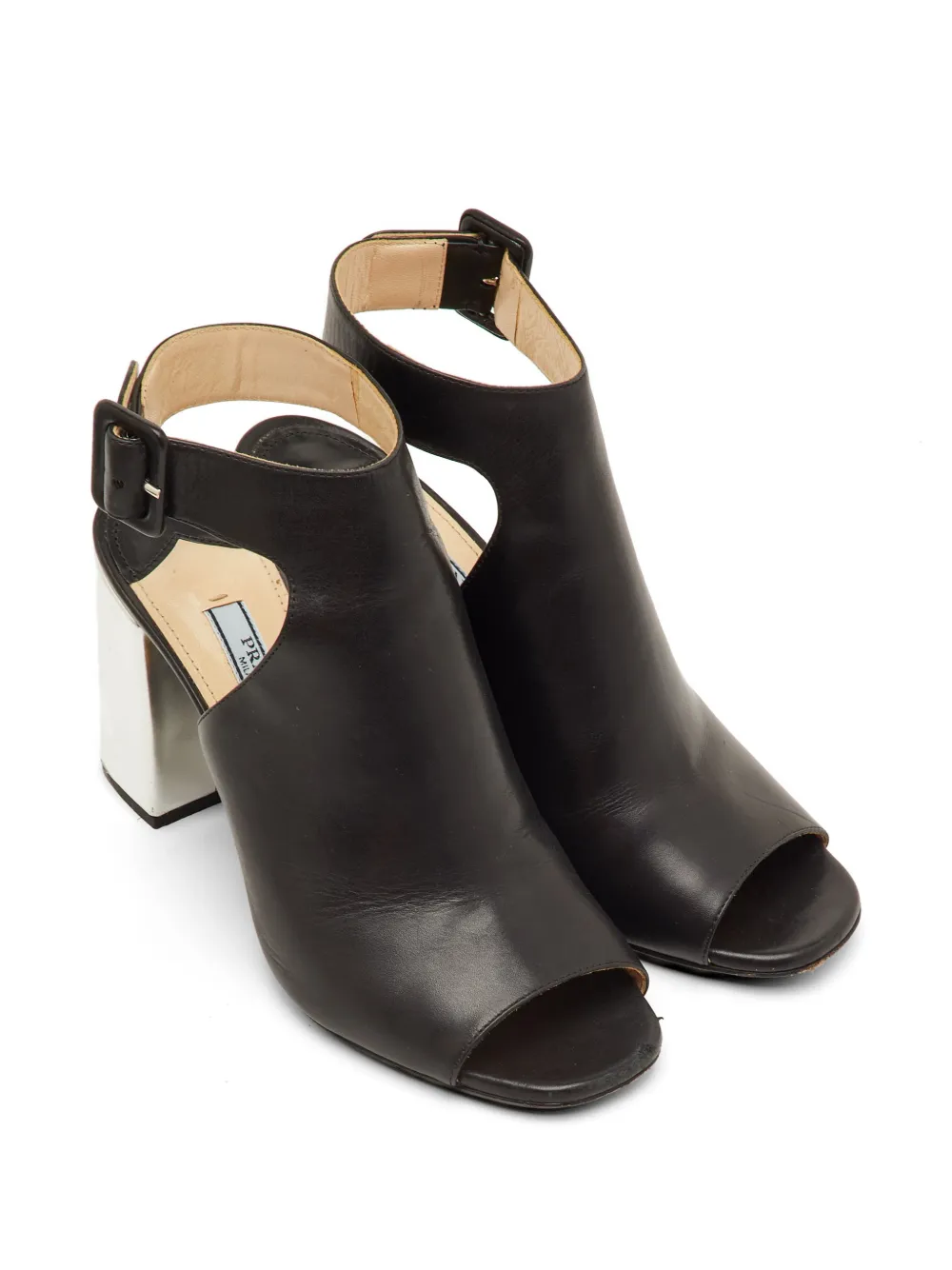 Prada Pre-Owned open-toe ankle-strap sandals - Schwarz