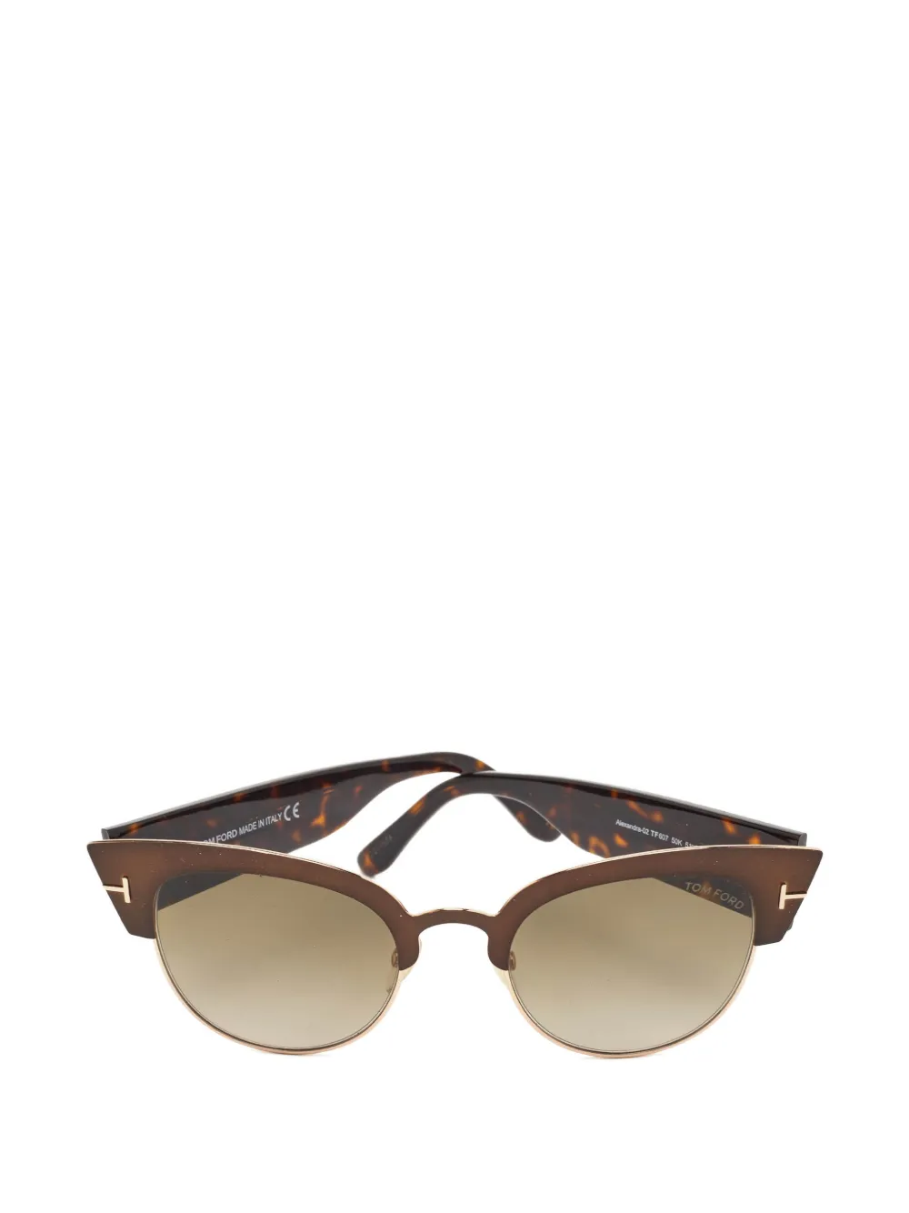 Tom Ford Pre-Owned cat-eye sunglasses - Marrone