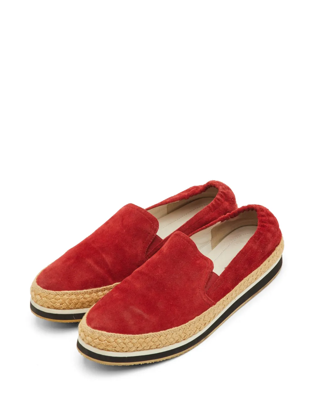 Prada Pre-Owned Prada Sport espadrille sneakers - Rosso
