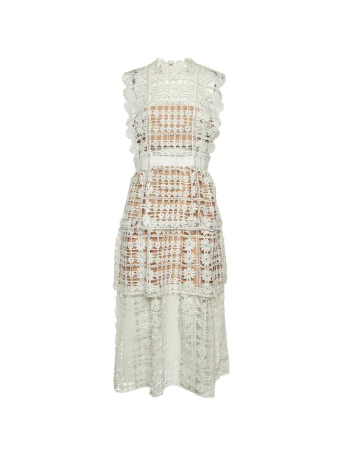 Alaïa Pre-Owned floral-details sleeveless dress