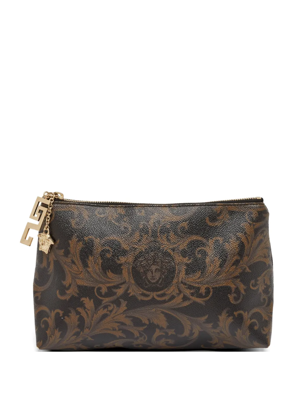 Versace Pre-Owned Barocco-print clutch bag - Braun