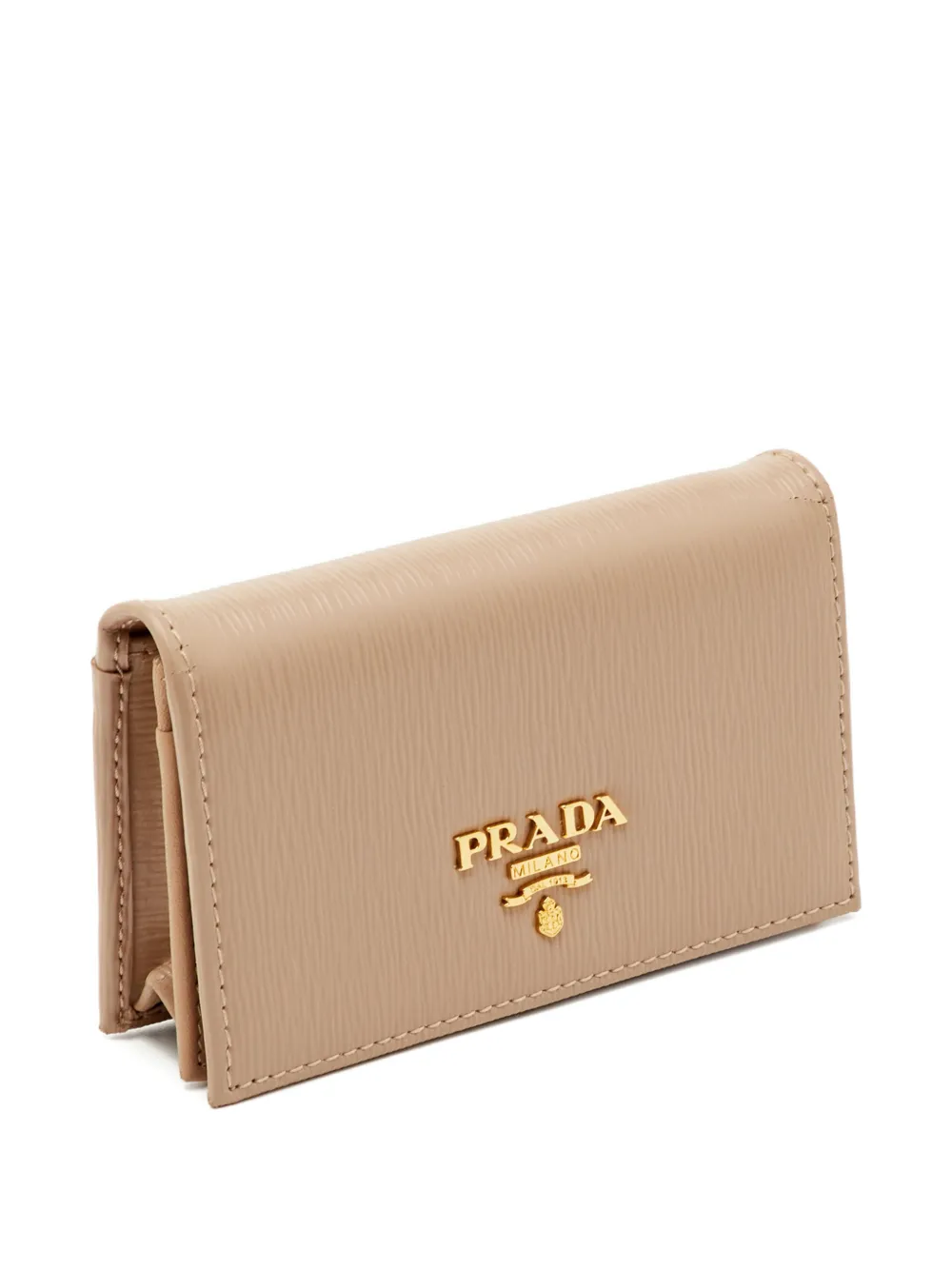 Prada Pre-Owned Saffiano leather card holder - Nude