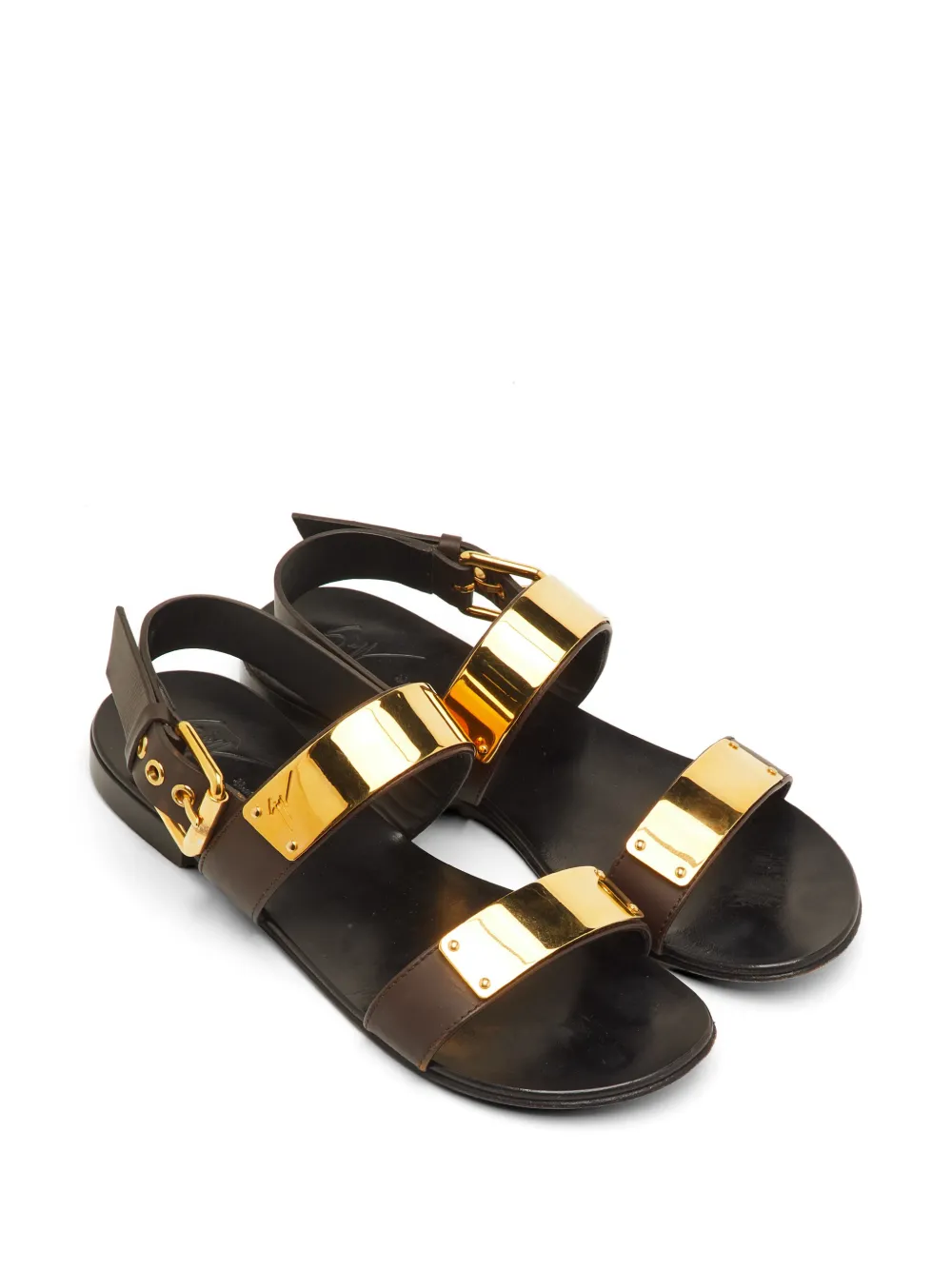 Giuseppe Zanotti Vintage Jason flat sandals - Marrone