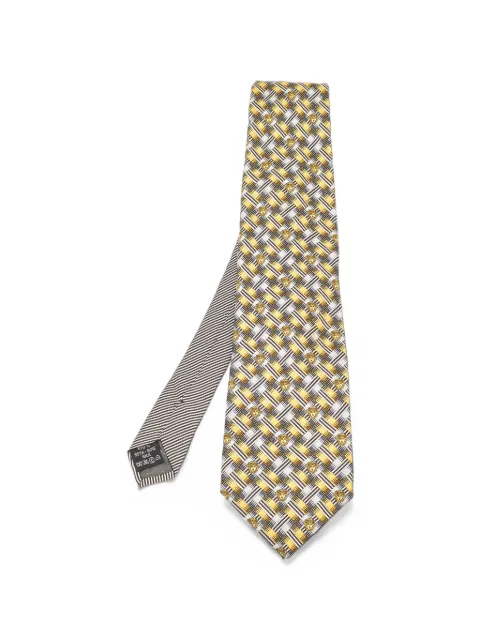 Versace Pre-Owned geometric jacquard tie