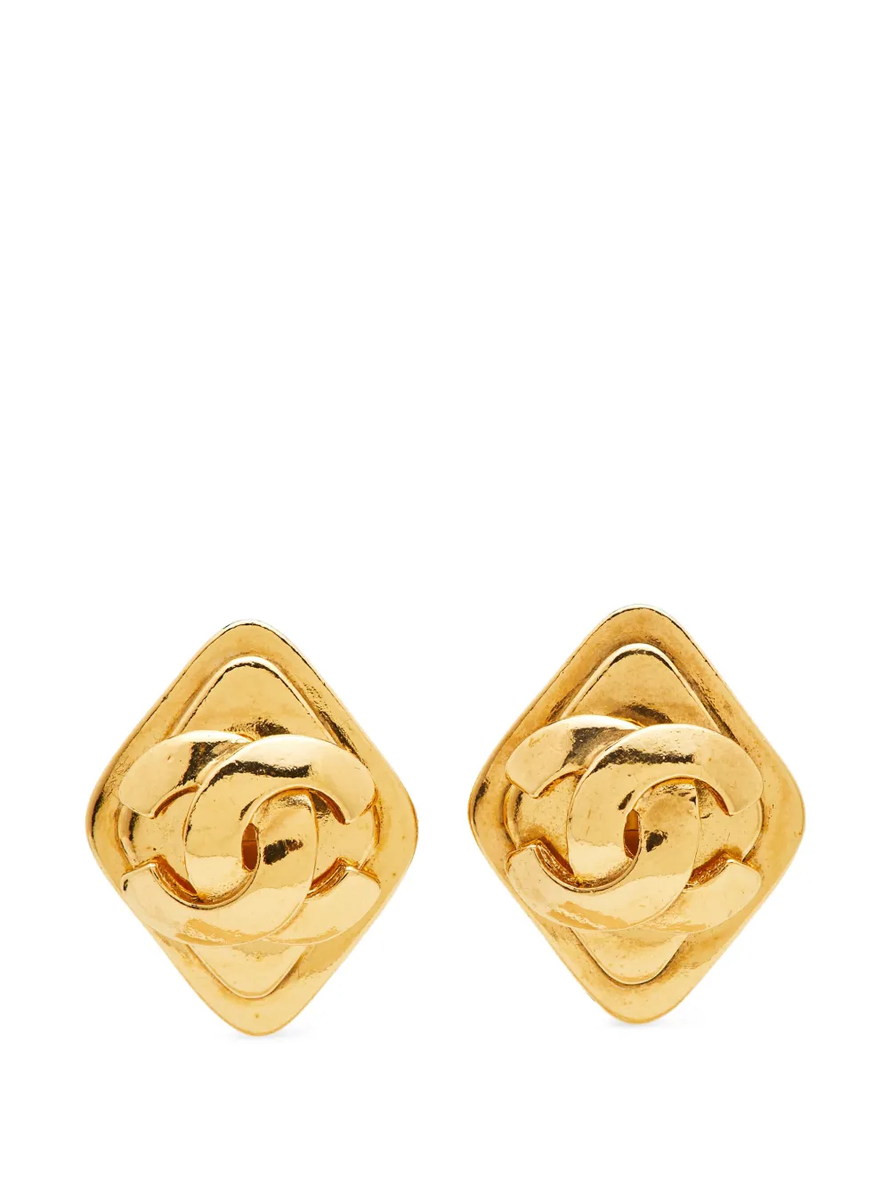 CHANEL Pre-Owned CC earrings - Oro