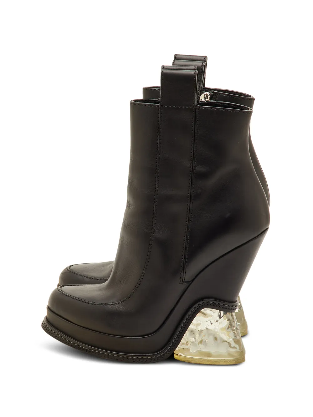 Fendi Pre-Owned leather ankle boots - Schwarz