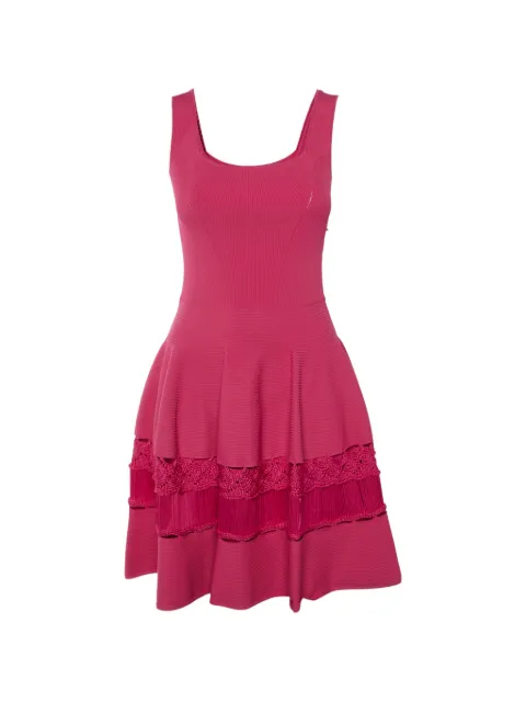 Alexander McQueen Pre-Owned crochet knit mini dress
