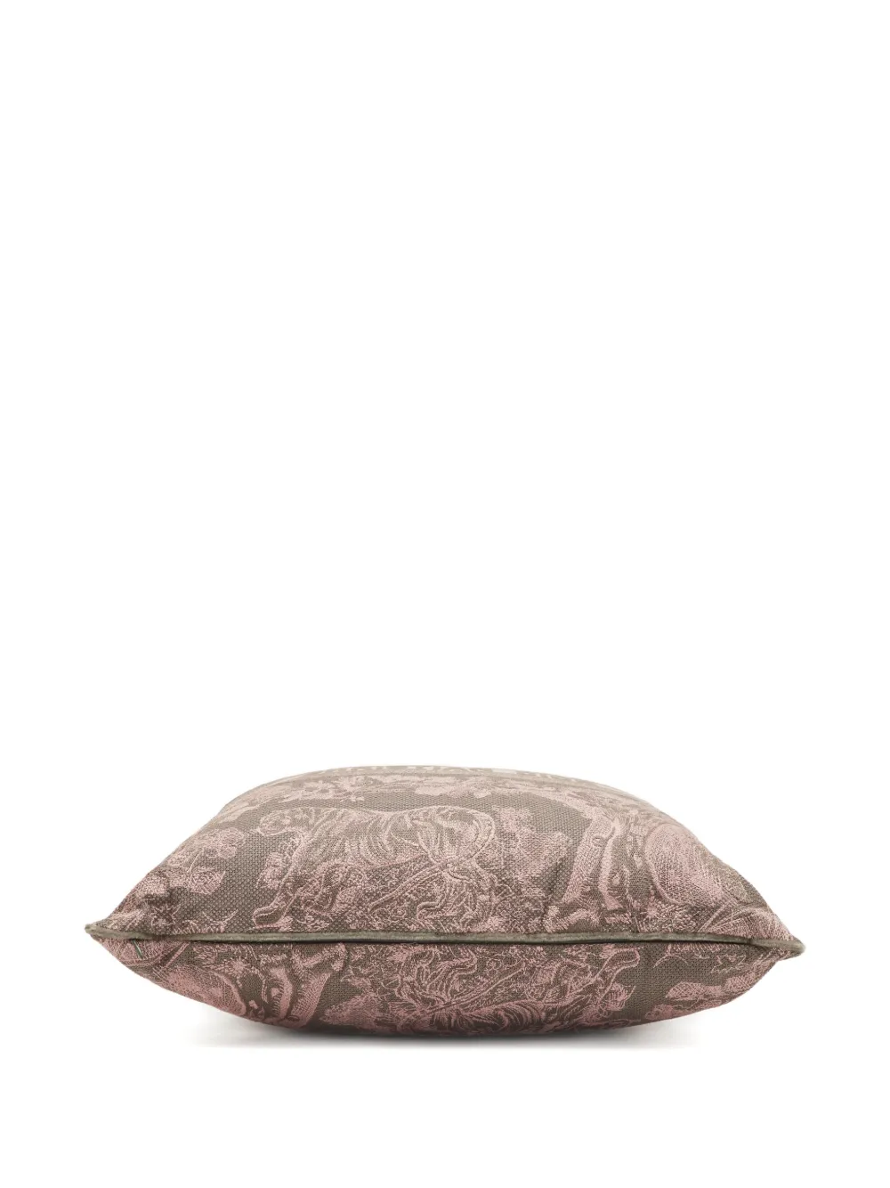 Christian Dior Pre-Owned Riviera Toile de Jouy square pillow - Braun