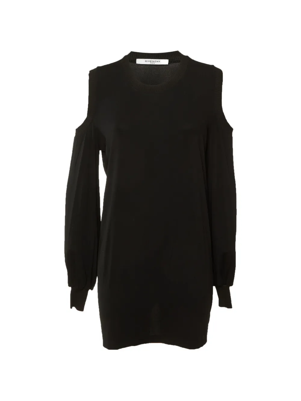 Givenchy Pre-Owned cold-shoulder crepe tunic - Nero