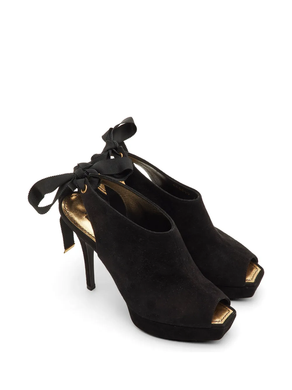 Louis Vuitton Pre-Owned suede heeled sandals - Nero