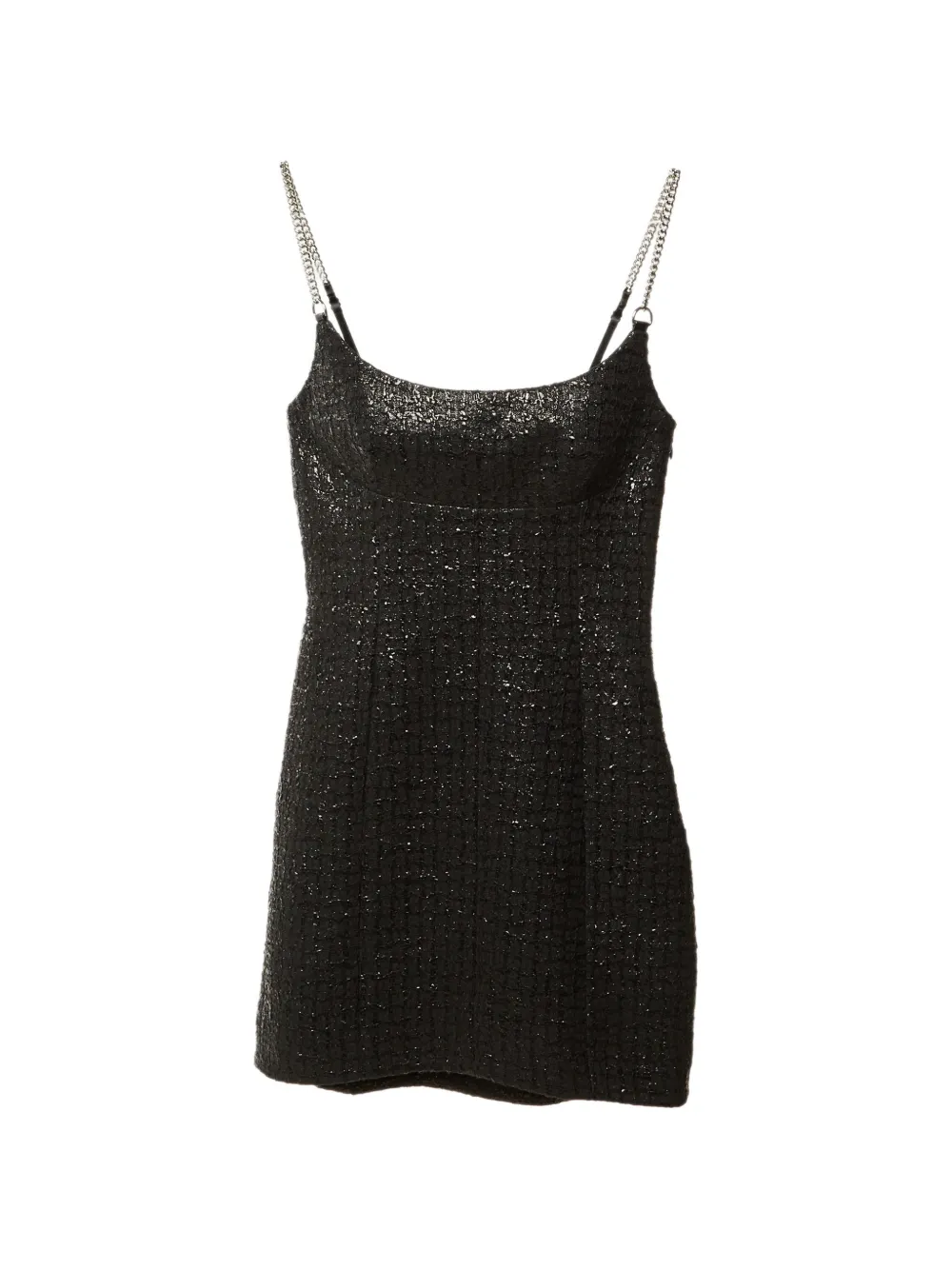 Pre-Owned Alexander Wang chain-strap textured mini dress - Nero
