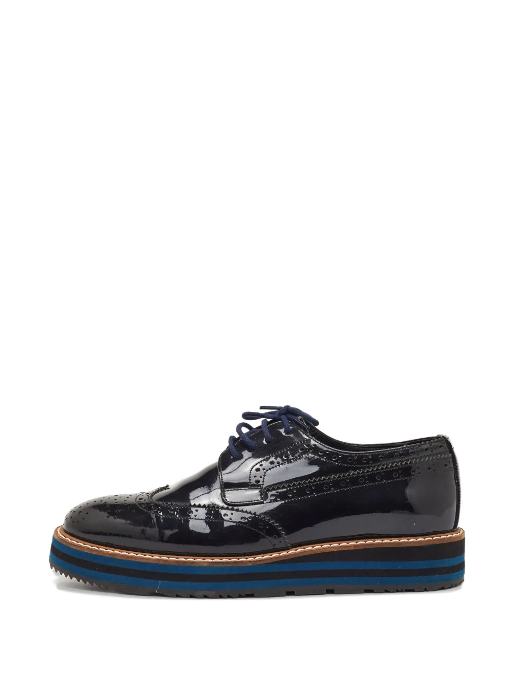 Prada Pre-Owned leather deby shoes - Schwarz