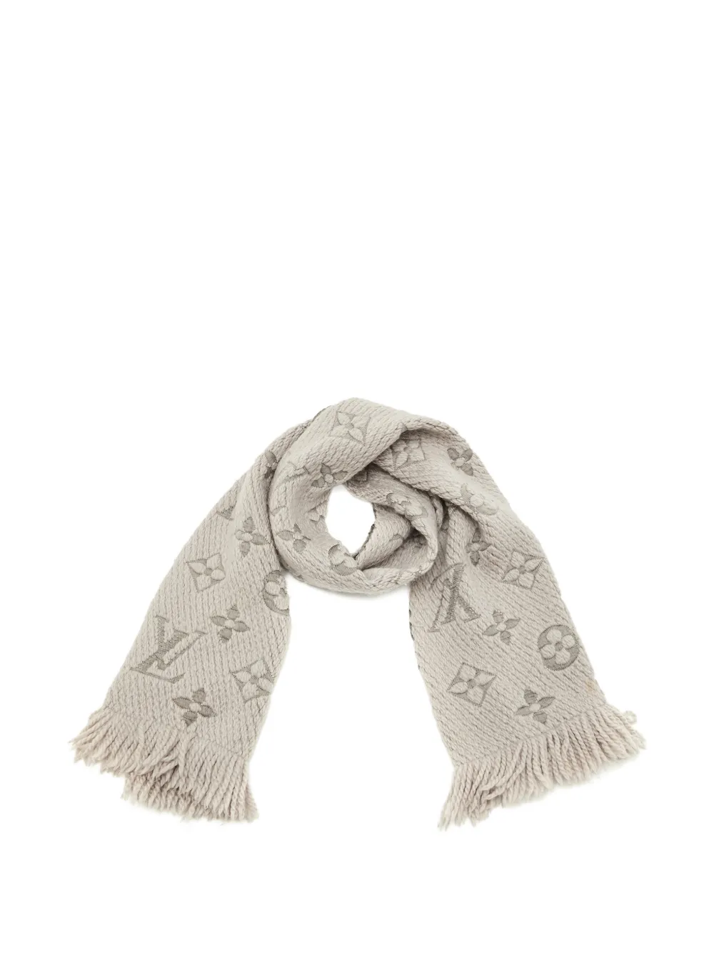 Louis Vuitton Pre-Owned Monogram Intarsia scarf - Grigio