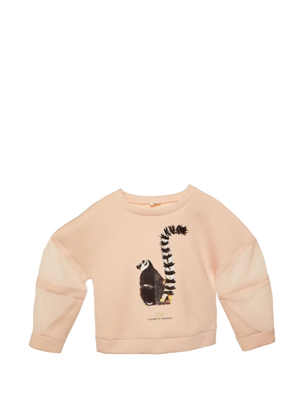 Akris lemur-print jersey hoodie - Rosa