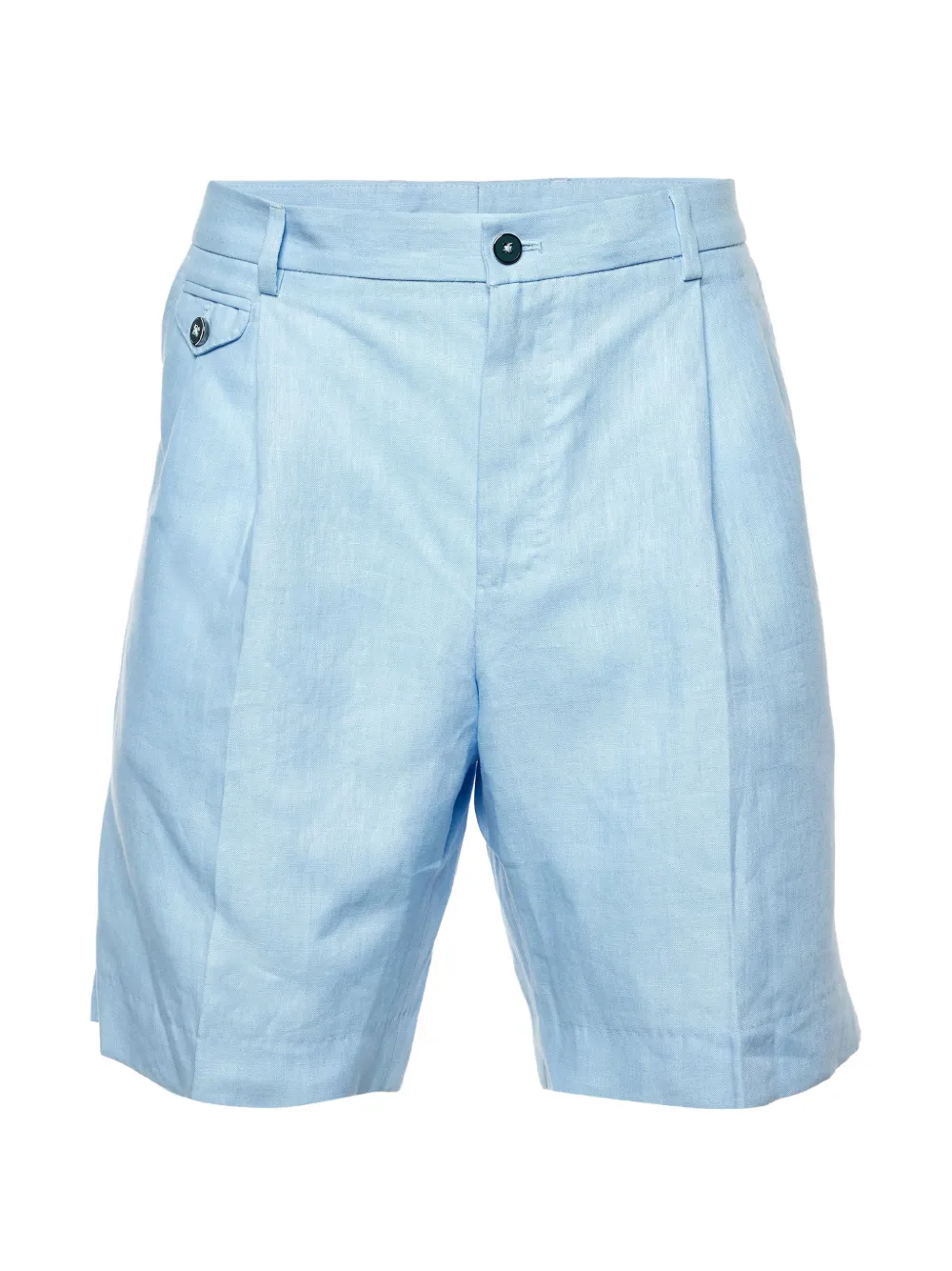 Dolce & Gabbana Pre-Owned pleated linen shorts - Blu